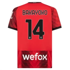 AC Milan Bakayoko 14 Kotipelipaita 2023-24 Jalkapallo Pelipaidat Peliasut