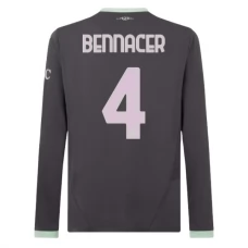 AC Milan Bennacer 4 Kolmas Pelipaita 2024-25 Jalkapallo Pelipaidat Peliasut(L/S)