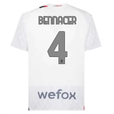 AC Milan Bennacer 4 Vieraspelipaita 2023-24 Jalkapallo Pelipaidat Peliasut