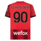 AC Milan De Ketelaere 90 Kotipelipaita 2023-24 Jalkapallo Pelipaidat Peliasut