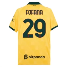 AC Milan Fofana 29 Kolmas Pelipaita 2025-26 Jalkapallo Pelipaidat Peliasut
