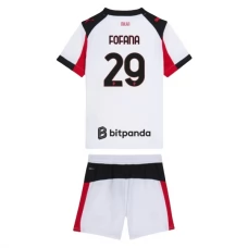 AC Milan Fofana 29 Lasten Vieraspelipaita 2025-26 Jalkapallo Pelipaidat Peliasut