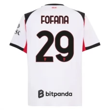 AC Milan Fofana 29 Vieraspelipaita 2025-26 Jalkapallo Pelipaidat Peliasut