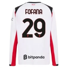 AC Milan Fofana 29 Vieraspelipaita 2025-26 Jalkapallo Pelipaidat Peliasut(L/S)