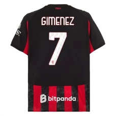 AC Milan Gimenez 7 Kotipelipaita 2025-26 Jalkapallo Pelipaidat Peliasut