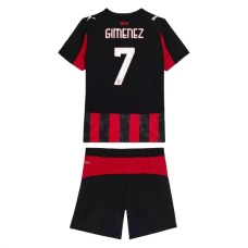 AC Milan Gimenez 7 Lasten Kotipelipaita 2025-26 Jalkapallo Pelipaidat Peliasut