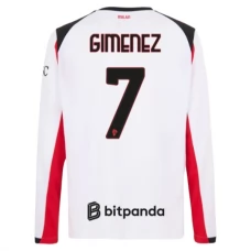 AC Milan Gimenez 7 Vieraspelipaita 2025-26 Jalkapallo Pelipaidat Peliasut(L/S)