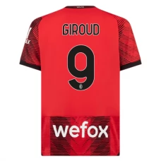 AC Milan Giroud 9 Kotipelipaita 2023-24 Jalkapallo Pelipaidat Peliasut