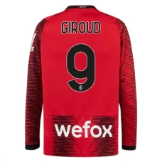 AC Milan Giroud 9 Kotipelipaita 2023-24 Jalkapallo Pelipaidat Peliasut(L/S)