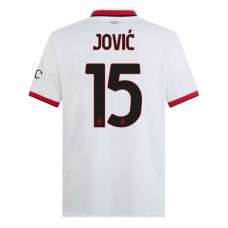 AC Milan Jović 15 Vieraspelipaita 2024-25 Jalkapallo Pelipaidat Peliasut