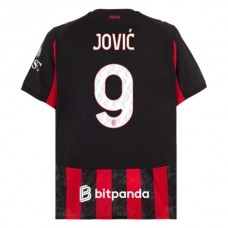 AC Milan Jović 9 Kotipelipaita 2025-26 Jalkapallo Pelipaidat Peliasut