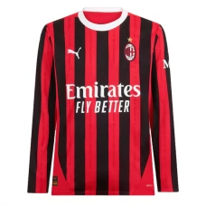 AC Milan Kotipelipaita 2024-25 Jalkapallo Pelipaidat Peliasut(L/S)