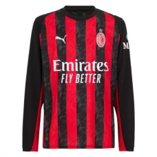 AC Milan Kotipelipaita 2025-26 Jalkapallo Pelipaidat Peliasut(L/S)