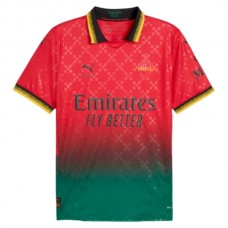 AC Milan Kotipelipaita Off-White Red 2025-26 Jalkapallo Pelipaidat Peliasut