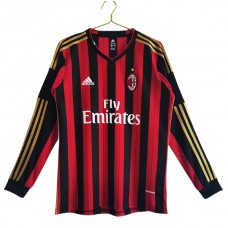 AC Milan Kotipelipaita Retro 2013-14 Jalkapallo Pelipaidat Peliasut(L/S)
