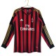 AC Milan Kotipelipaita Retro 2013-14 Jalkapallo Pelipaidat Peliasut(L/S)