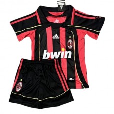 AC Milan Lasten Kotipelipaita Retro 2006-07 Jalkapallo Pelipaidat Peliasut