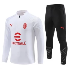 AC Milan Lasten Verryttelypuku 2023-24 - 1-4 Zip Valkoinen