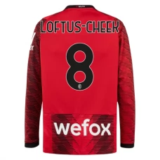 AC Milan Loftus-Cheek 8 Kotipelipaita 2023-24 Jalkapallo Pelipaidat Peliasut(L/S)