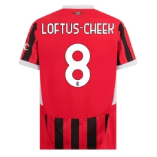 AC Milan Loftus-Cheek 8 Kotipelipaita 2024-25 Jalkapallo Pelipaidat Peliasut