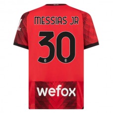 AC Milan Messias Jr 30 Kotipelipaita 2023-24 Jalkapallo Pelipaidat Peliasut