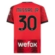 AC Milan Messias Jr 30 Kotipelipaita 2023-24 Jalkapallo Pelipaidat Peliasut