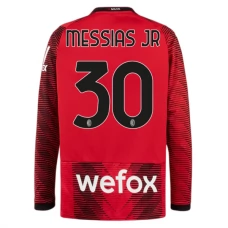 AC Milan Messias Jr 30 Kotipelipaita 2023-24 Jalkapallo Pelipaidat Peliasut(L/S)