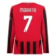 AC Milan Morata 7 Kotipelipaita 2024-25 Jalkapallo Pelipaidat Peliasut(L/S)