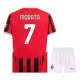 AC Milan Morata 7 Lasten Kotipelipaita 2024-25 Jalkapallo Pelipaidat Peliasut