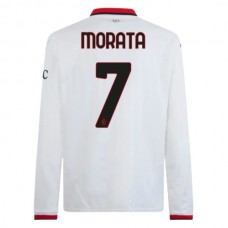 AC Milan Morata 7 Vieraspelipaita 2024-25 Jalkapallo Pelipaidat Peliasut(L/S)