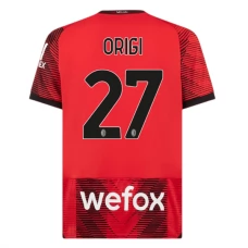 AC Milan Origi 27 Kotipelipaita 2023-24 Jalkapallo Pelipaidat Peliasut