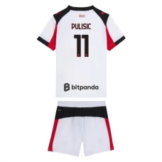 AC Milan Pulisic 11 Lasten Vieraspelipaita 2025-26 Jalkapallo Pelipaidat Peliasut
