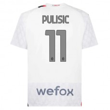 AC Milan Pulisic 11 Vieraspelipaita 2023-24 Jalkapallo Pelipaidat Peliasut