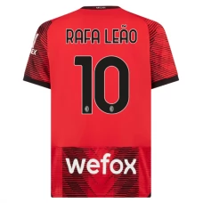 AC Milan Rafa Leão 10 Kotipelipaita 2023-24 Jalkapallo Pelipaidat Peliasut