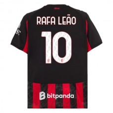 AC Milan Rafa Leão 10 Kotipelipaita 2025-26 Jalkapallo Pelipaidat Peliasut