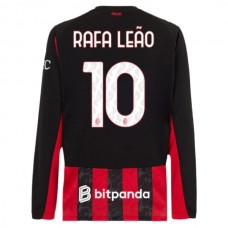 AC Milan Rafa Leão 10 Kotipelipaita 2025-26 Jalkapallo Pelipaidat Peliasut(L/S)