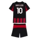 AC Milan Rafa Leão 10 Lasten Kotipelipaita 2025-26 Jalkapallo Pelipaidat Peliasut