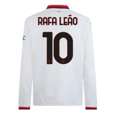 AC Milan Rafa Leão 10 Vieraspelipaita 2024-25 Jalkapallo Pelipaidat Peliasut(L/S)