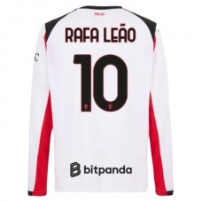 AC Milan Rafa Leão 10 Vieraspelipaita 2025-26 Jalkapallo Pelipaidat Peliasut(L/S)