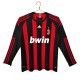 AC Milan Retro Kotipaita 2008-09 Pelipaita Long Sleeve