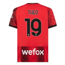 AC Milan Theo 19 Kotipelipaita 2023-24 Jalkapallo Pelipaidat Peliasut