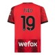 AC Milan Theo 19 Kotipelipaita 2023-24 Jalkapallo Pelipaidat Peliasut