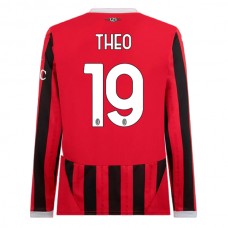 AC Milan Theo 19 Kotipelipaita 2024-25 Jalkapallo Pelipaidat Peliasut(L/S)