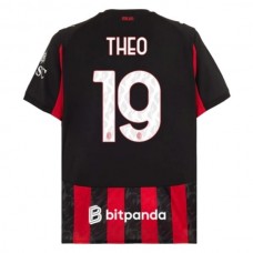 AC Milan Theo 19 Kotipelipaita 2025-26 Jalkapallo Pelipaidat Peliasut