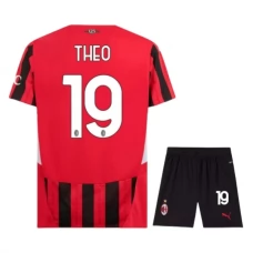 AC Milan Theo 19 Lasten Kotipelipaita 2024-25 Jalkapallo Pelipaidat Peliasut
