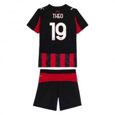 AC Milan Theo 19 Lasten Kotipelipaita 2025-26 Jalkapallo Pelipaidat Peliasut
