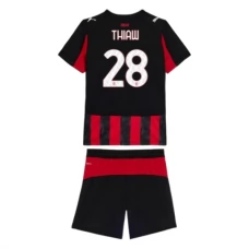 AC Milan Thiaw 28 Lasten Kotipelipaita 2025-26 Jalkapallo Pelipaidat Peliasut