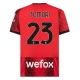 AC Milan Tomori 23 Kotipelipaita 2023-24 Jalkapallo Pelipaidat Peliasut