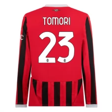 AC Milan Tomori 23 Kotipelipaita 2024-25 Jalkapallo Pelipaidat Peliasut(L/S)