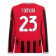 AC Milan Tomori 23 Kotipelipaita 2024-25 Jalkapallo Pelipaidat Peliasut(L/S)